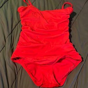 Red bathing suit